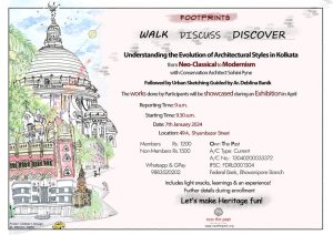 Workshop – Evolution of Architectural styles in Calcutta